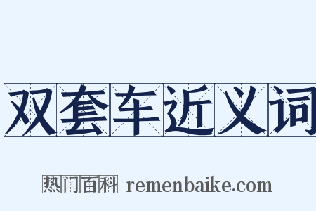 双套车近义词是什么意思的图片